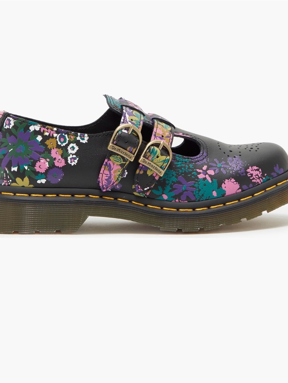Dr. Martens 8065 Vintage Floral Leather Mary Jane Shoes